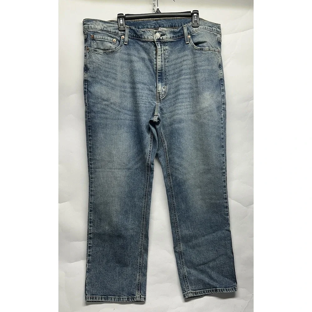 Levis Mens Size 42X30 Blue 541 Athletic Taper Straight Leg Denim Jeans New*